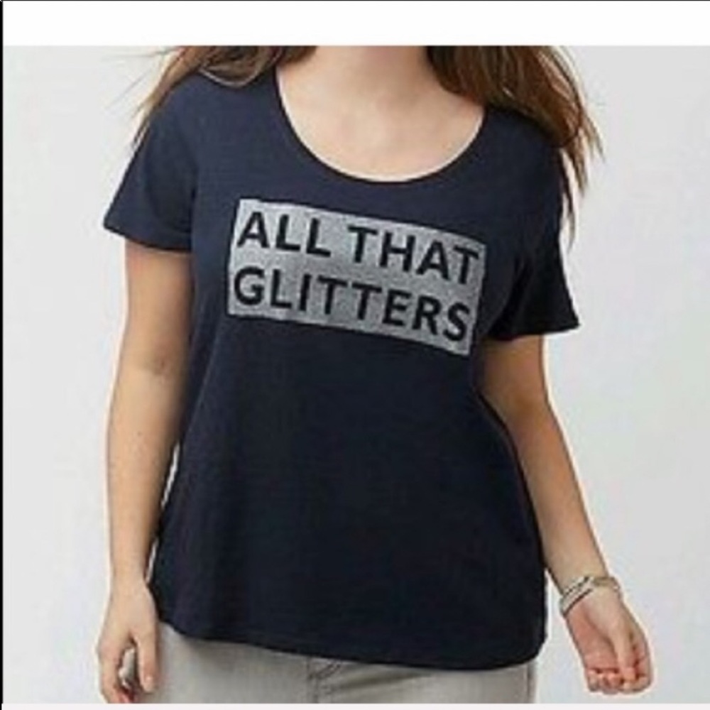 Lane Bryant “All That Glitters” Glitter Tee